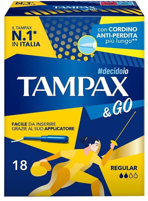 Tampax &Go Regular – 18 tampons