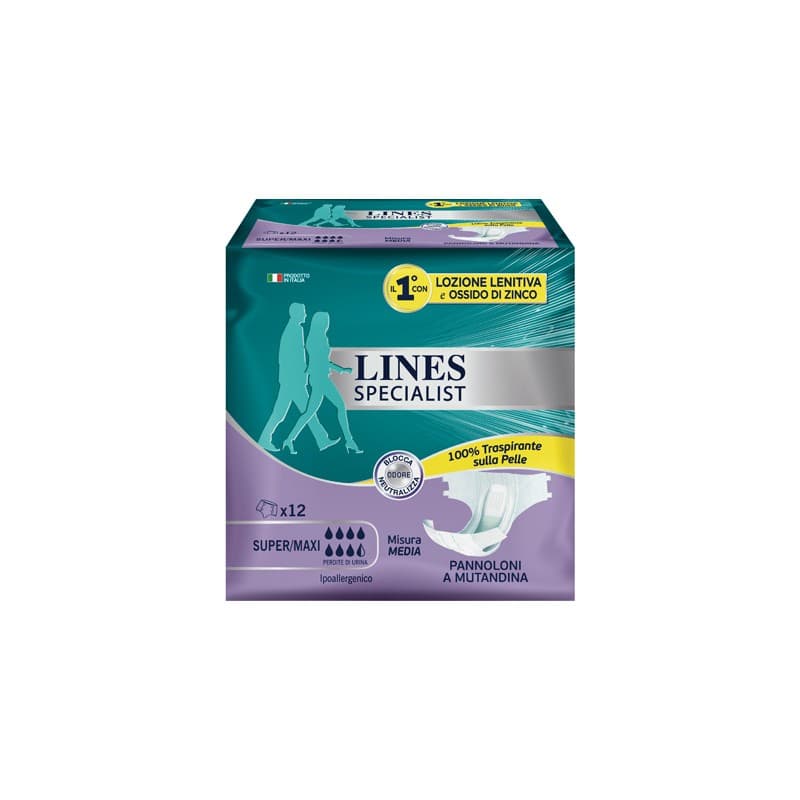 Lines Spec Pant Mutanda Maxi – 12 pièces