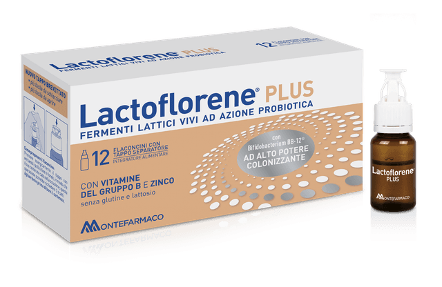Probiotiques (ferments lactiques) + Zinc – 12 ampoules de 10 ml | Lactoflorene Plus