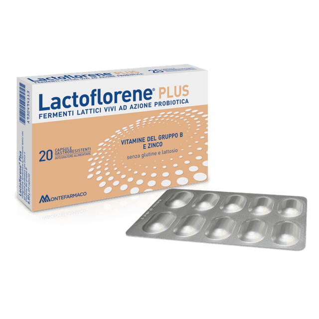 Probiotiques (ferments lactiques) + Zinc – 20 gélules | Lactoflorene Plus