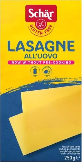 Schär Pasta Lasagne – 250 g de plaques de lasagne sans gluten