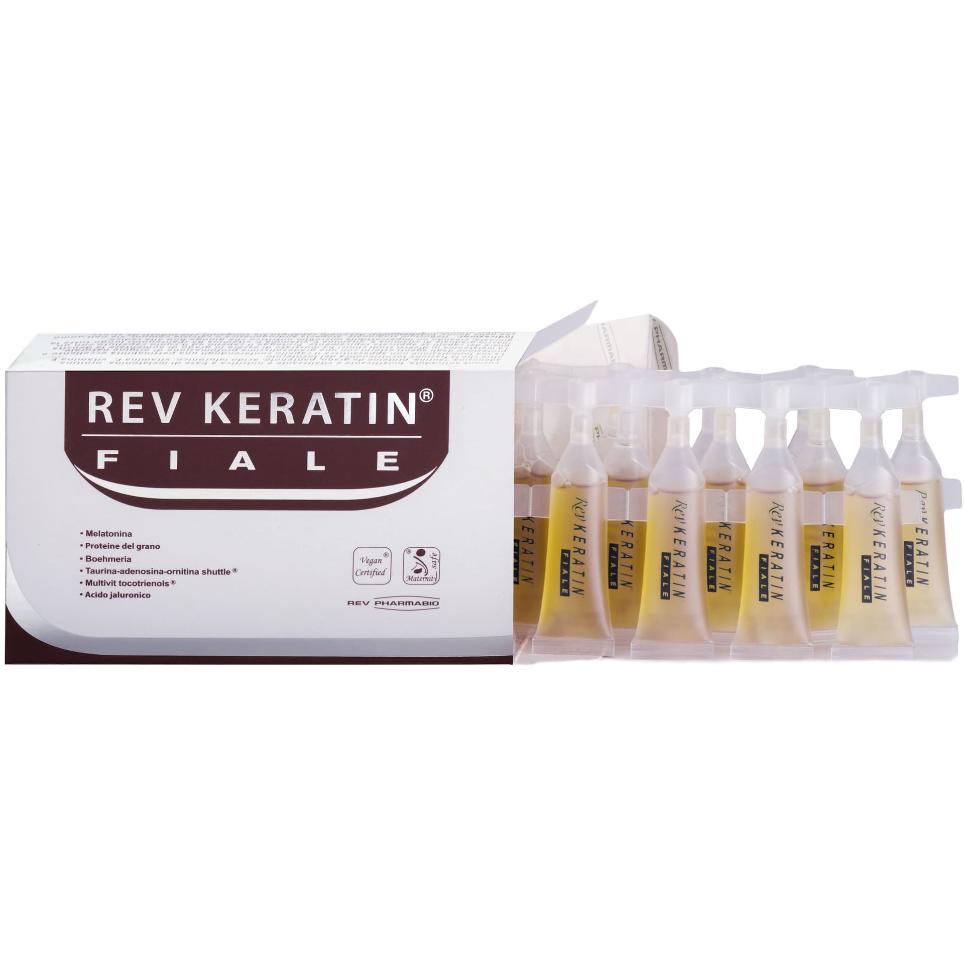 REV Keratin Fiale – 15 ampoules de 5 ml
