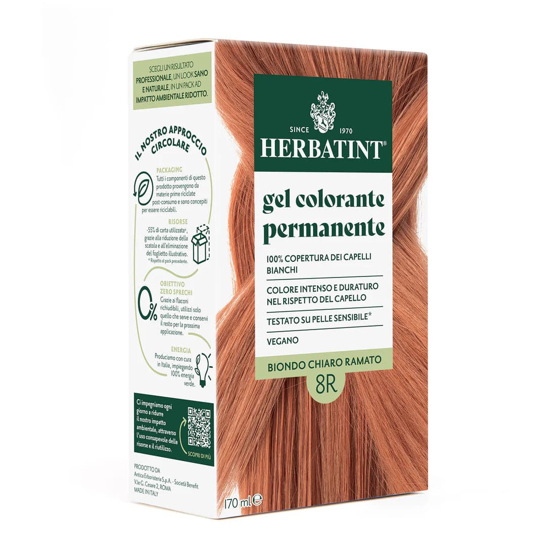 Herbatint 8R Blond Clair Cuivre – 170 ml