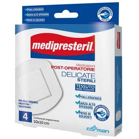 Medipresteril Postop Delicate – 10×10 cm Compresses stériles