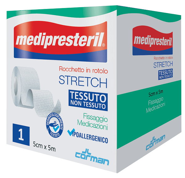 Medipresteril Rot Stretch – 5×500 cm Bande élastique