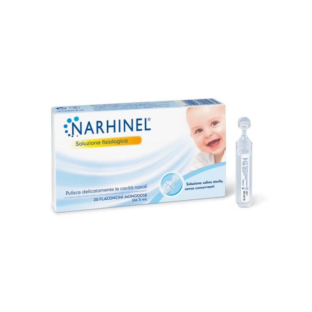 Narhinel Solution Physiologique – 20 ampoules de 5 ml