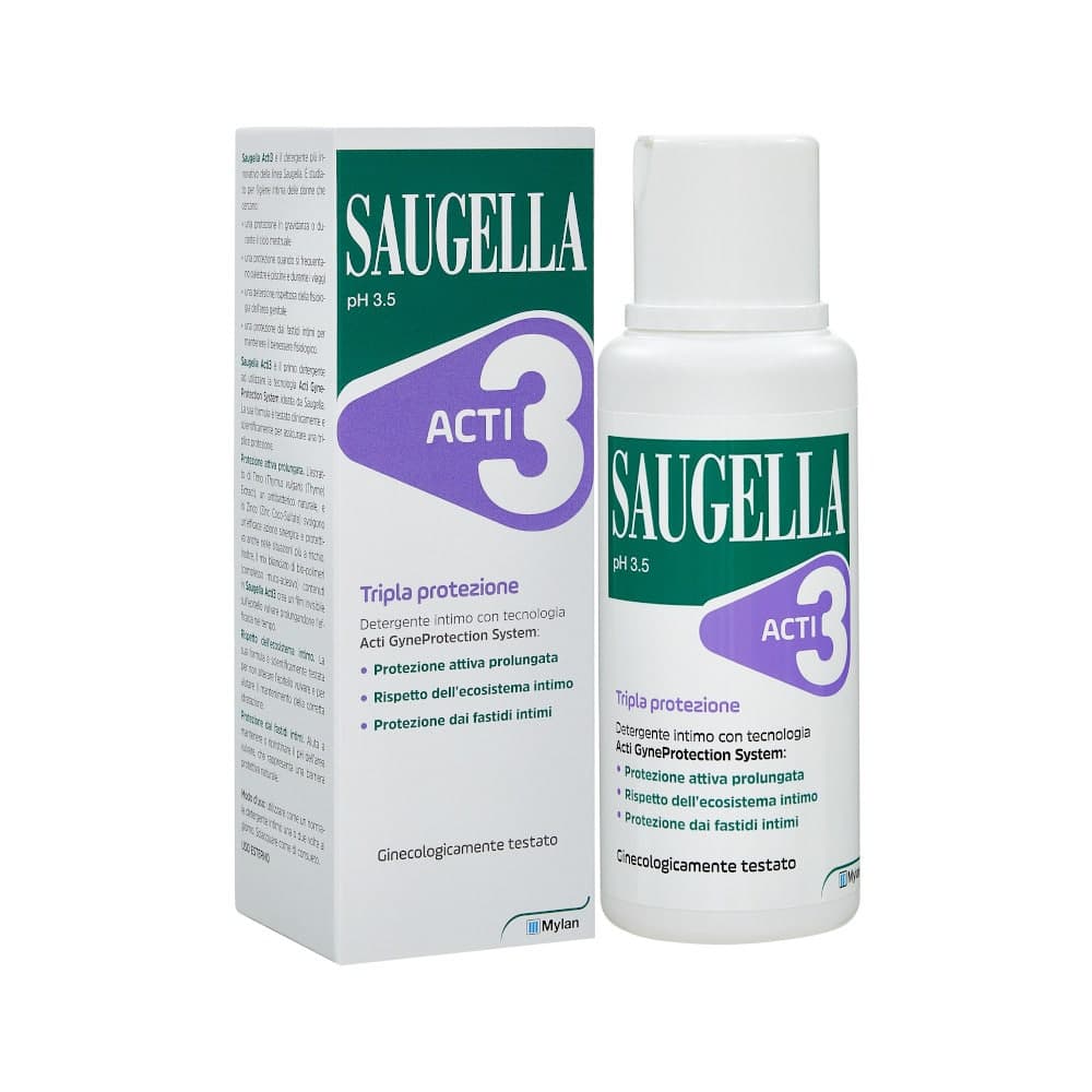 Saugella Acti3 – 250 ml nettoyant intime