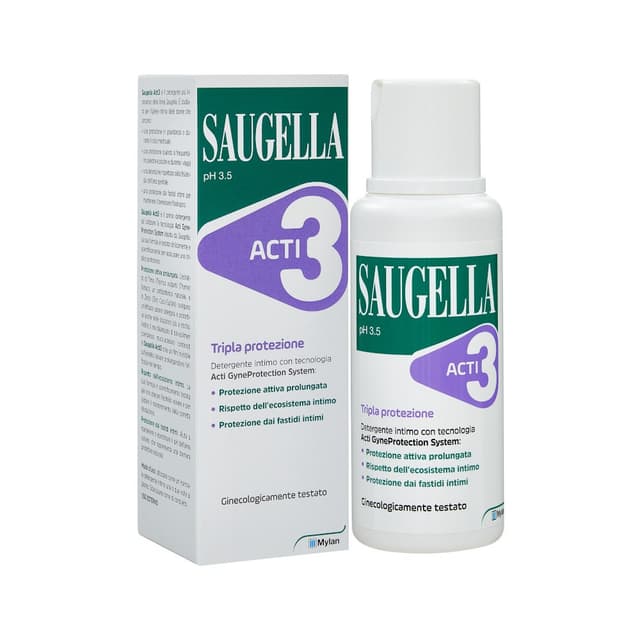 Saugella Acti3 – 250 ml nettoyant intime