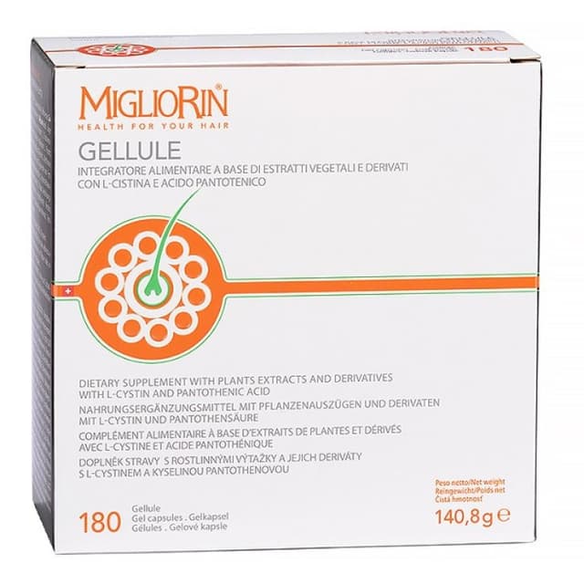 L-méthionine + Vitamine B5 – 180 gélules | Migliorin Sanotint