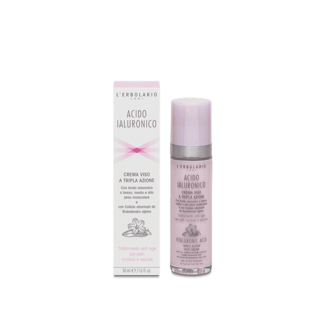 L'Erbolario Crème Visage Acide Hyaluronique – 50 ml
