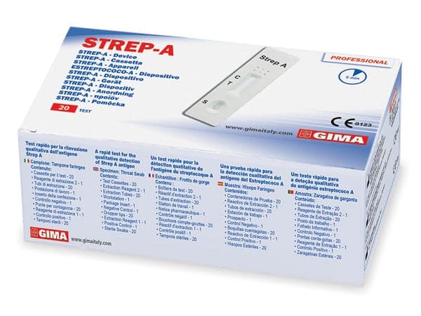 TEST STREPTO A PROFESS GIMA – 20 Stück