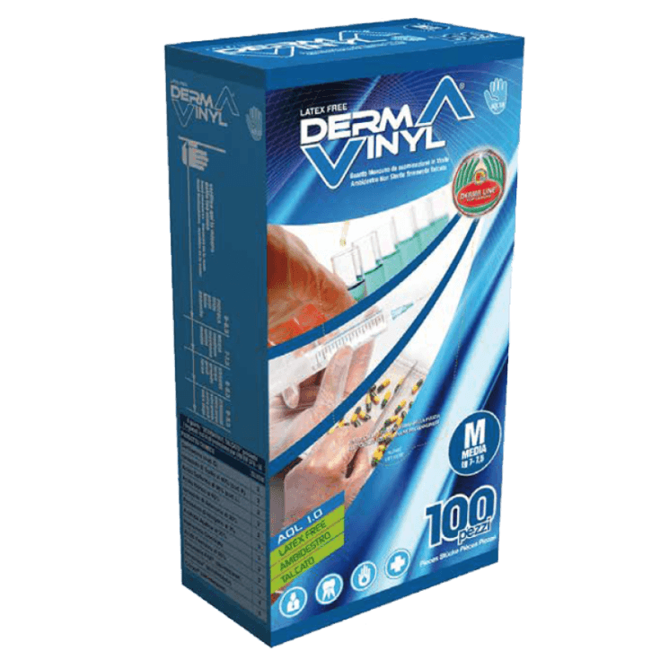 Dermavinil Vinyl-Handschuhe S – 100er Pack