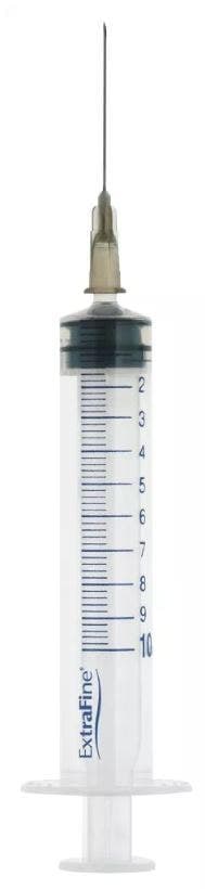 Einmalspritze 10 ml – Gauge 22 Kanüle