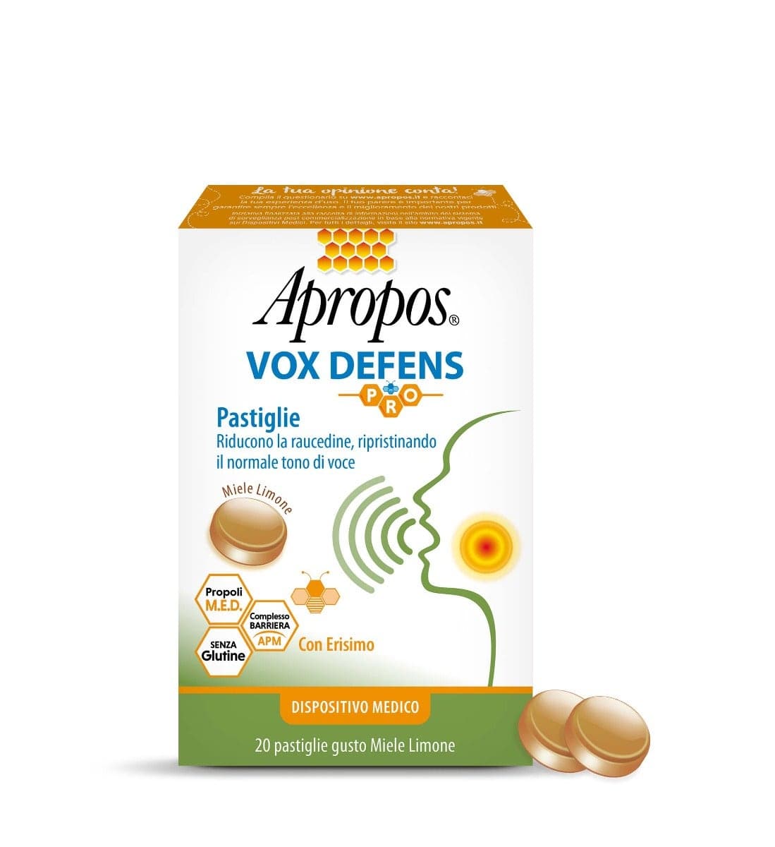 Apropos Vox Def Pro Miel-Citron – 20 bonbons