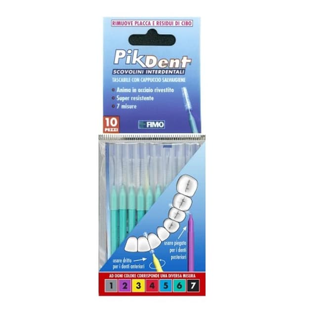 Pikdent Fil dentaire – 10 pièces, Taille 6