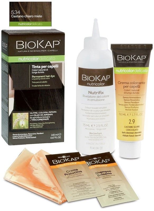 Biokap Nutricolor Delicato 5.34 Kastanienbraun Kupfer