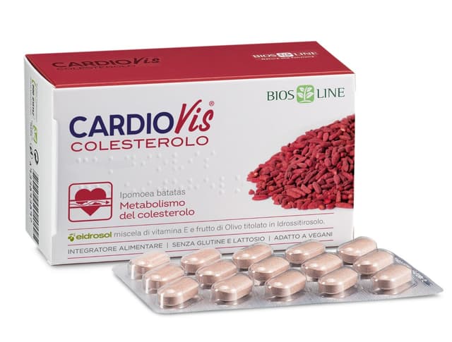 Levure de riz rouge + Coenzyme Q10 – 30 comprimés | Cardiovis Colesterolo