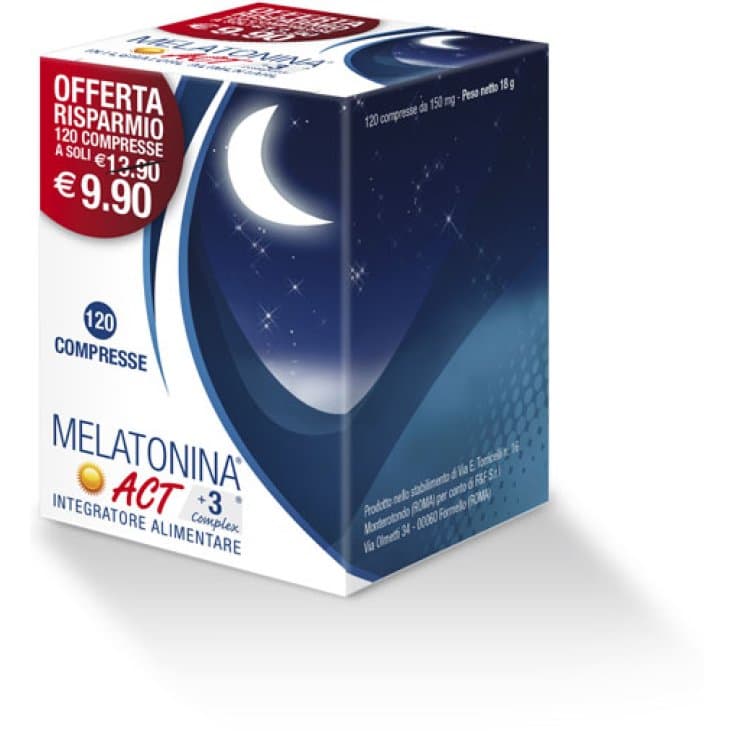 Melatonin Act+ 3 Complex – 120 comprimés