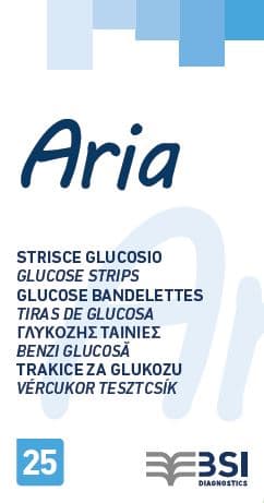 Glukose-Teststreifen Aria – 25 Stück