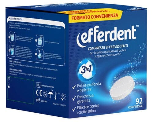 Efferdent Effervescent – 92 comprimés