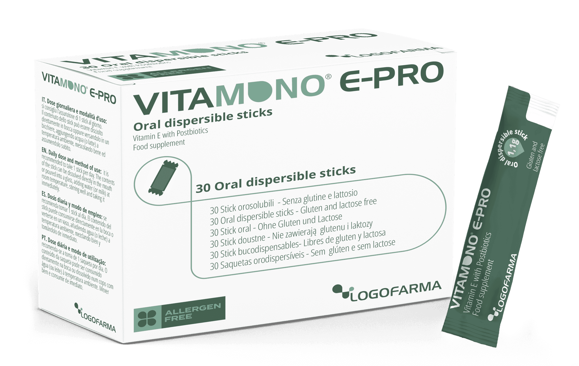 Vitamono E Pro – 30 sachets (Idrosol)