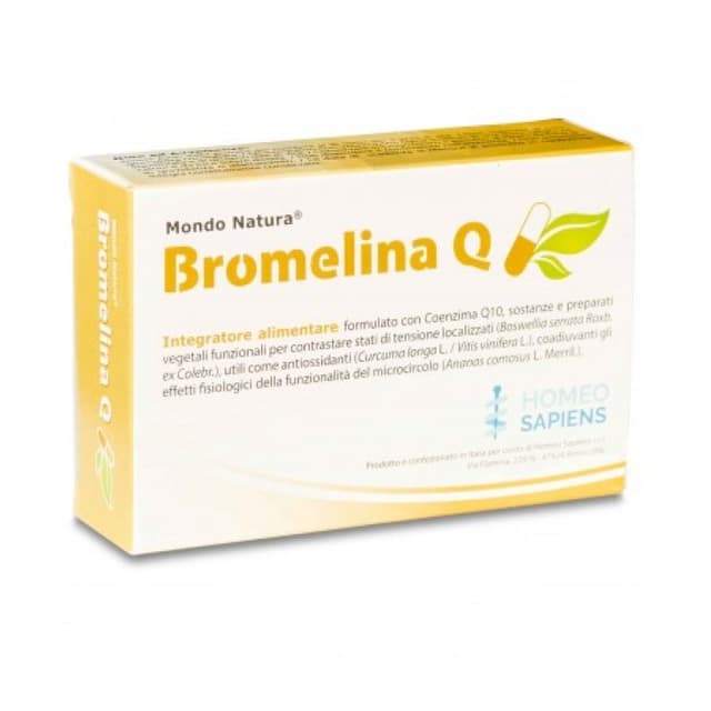 Boswellia + Curcuma – 30 comprimés | Bromelain Q Mondo Natura