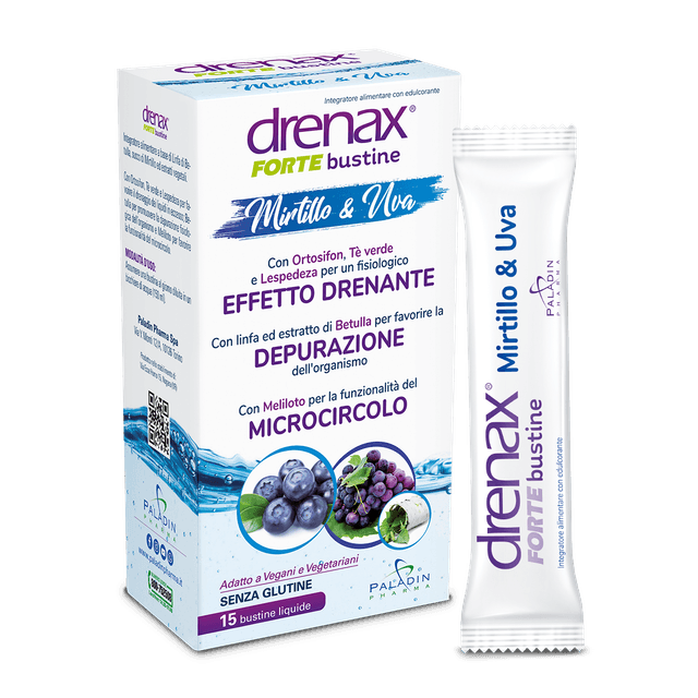 Rutine + Bouleau – 15 sachets | Drenax Forte Myrtille