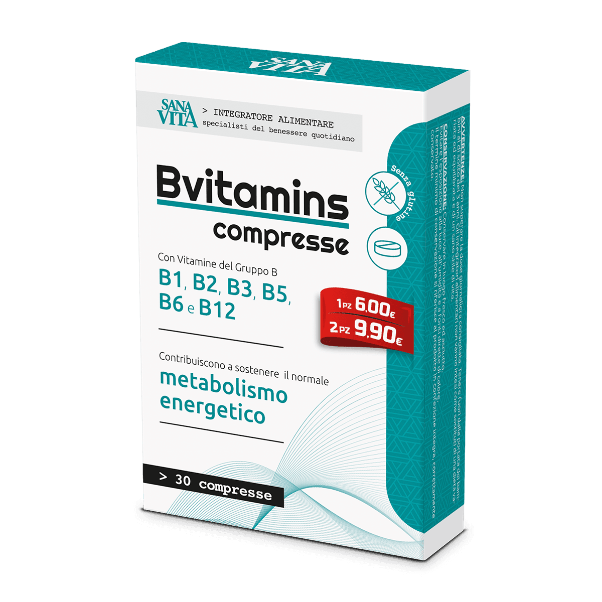 Sanavita B-Vitamins – 30 comprimés