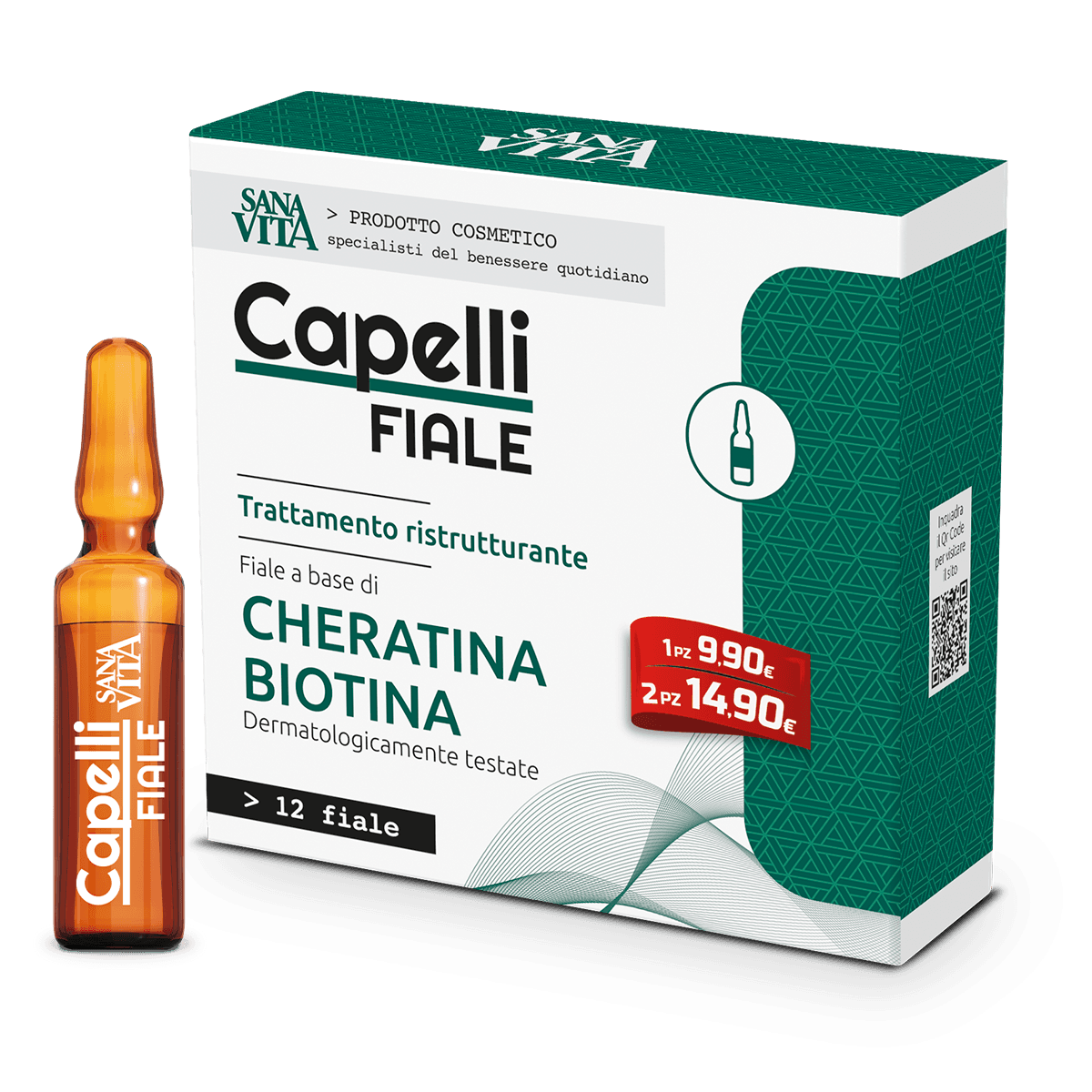 Sanavita Capelli – 12 ampoules
