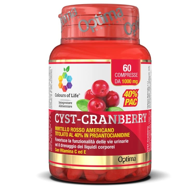 Cranberry avec Vitamine C – 60 comprimés Optima