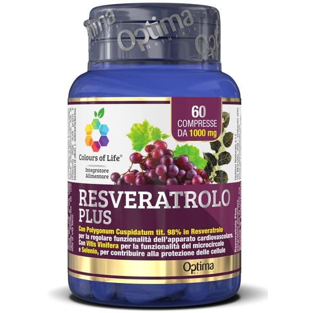 Resveratrolo Plus – 60 comprimés de 1000 mg