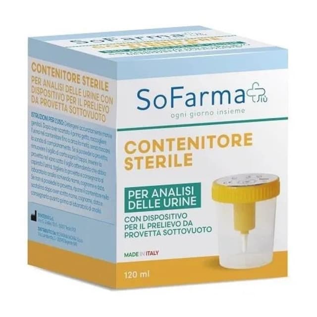 Flacon urinaire avec tube de conservation – Prélèvement stérile