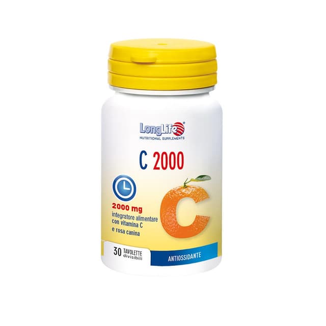 Vitamine C + Calcium – 30 comprimés | Longlife C2000 T/R