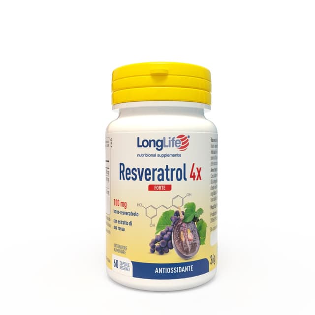 Resvératrol – 60 gélules | Longlife Resveratrol 4X