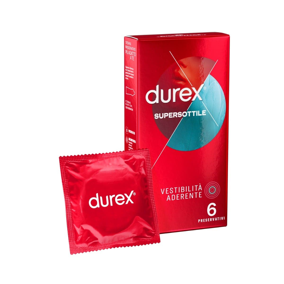 Durex Supersottile Close Fit – 6 préservatifs