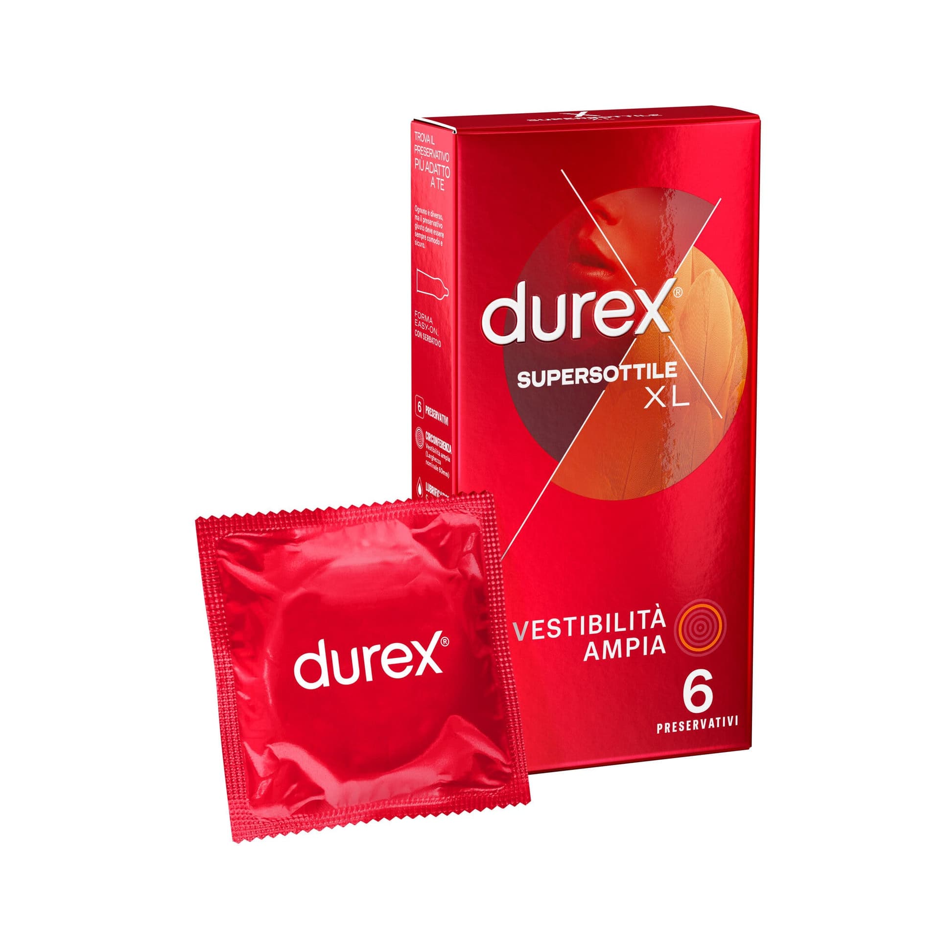 Durex Supersottile XL – 6 préservatifs
