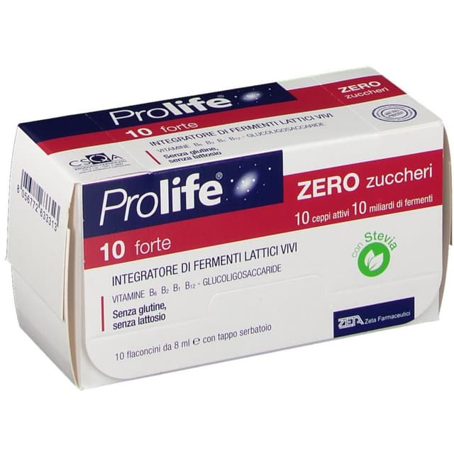 Probiotiques (ferments lactiques) + Complexe vitamines B – 80 ml | Prolife 10 Miliardi