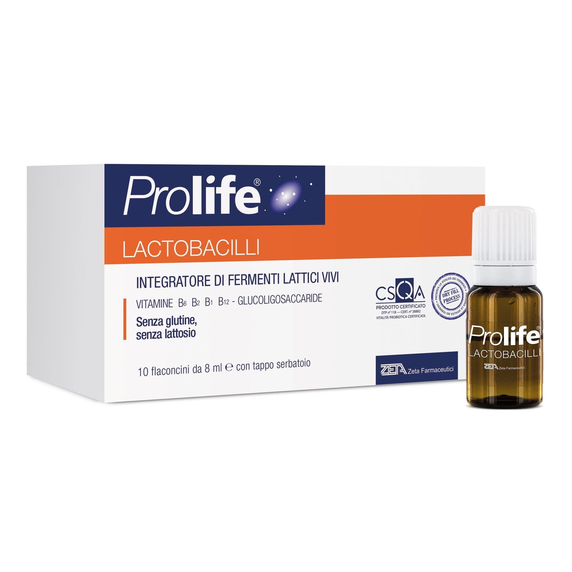 Prolife Lactobacilli 10 – 10 Ampoules de 8 ml