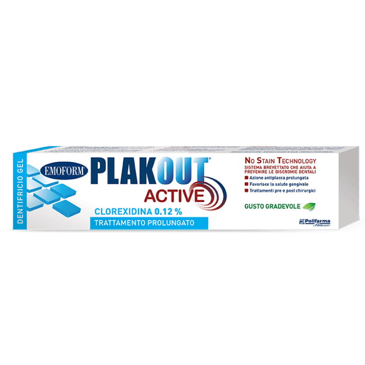 Plak Out Active Dentifrice avec Chlorhexidine 0,12%