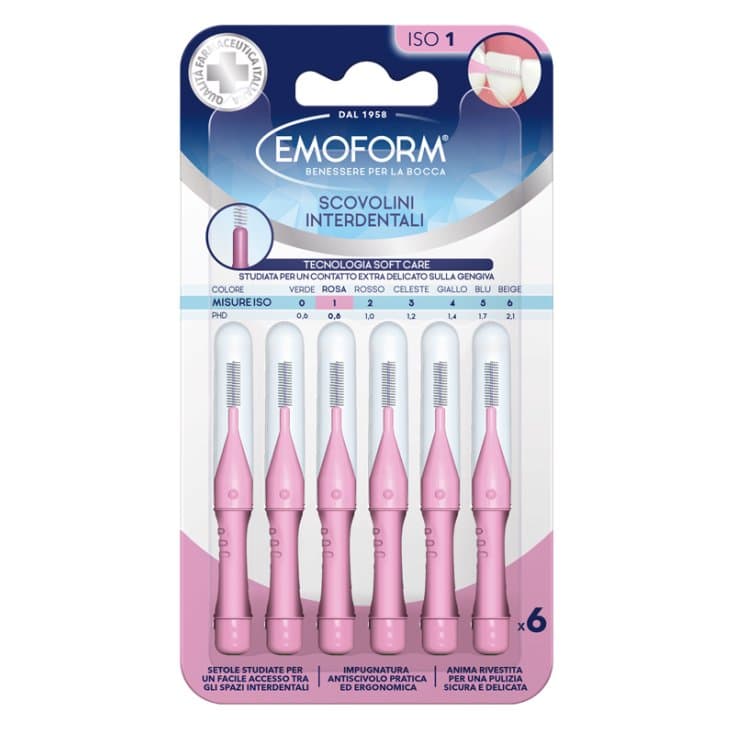 Emoform Scovolino ISO 1 – Brossette Interdentale Rose