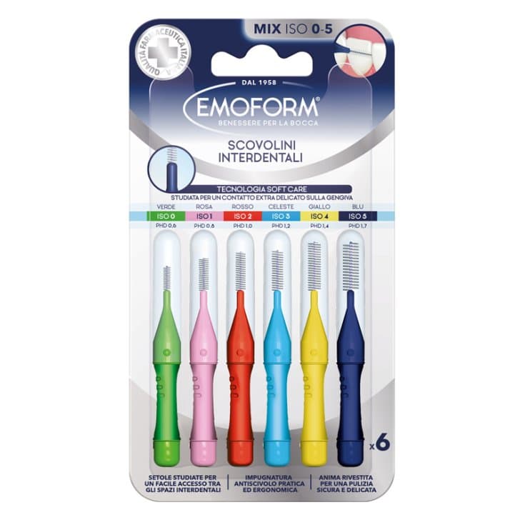 Emoform Scovolino Mix – 6 brossettes interdentaires
