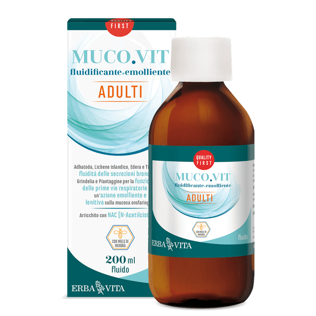 N-acétylcystéine + Miel de Manuka – 200 ml | Mucovit Fluido Adulti