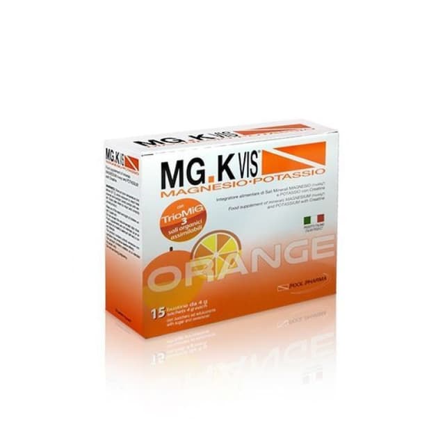 Magnésium + Potassium – 30 sachets | MGK Vis Magnesio Potassio Orange