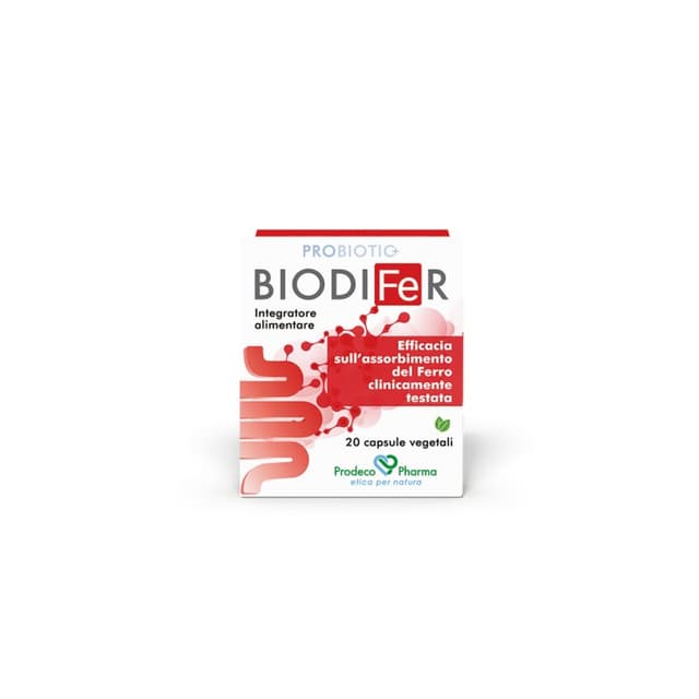 Probiotiques (ferments lactiques) + Fer – 20 gélules végétales | Biodifer