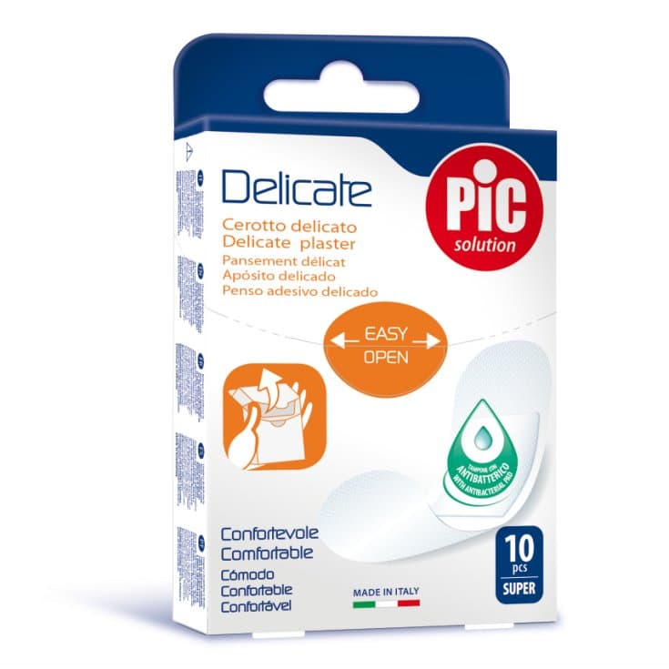 Pic Delicate Pflaster – 40 × 86 mm, Antibakteriell