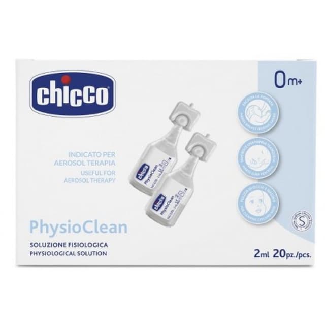 Chicco Physioclean Sol Isoton – 20 ampoules de 2 ml