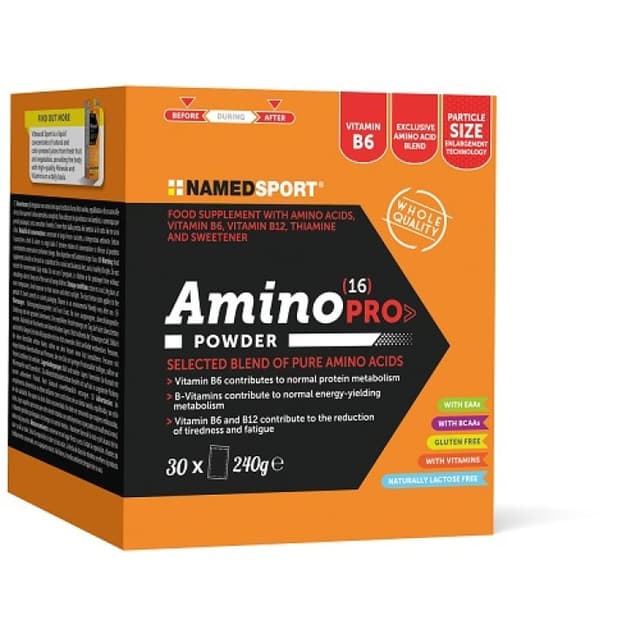 Acides aminés essentiels + L-arginine – 30 sachets | Amino 16 Pro Powder