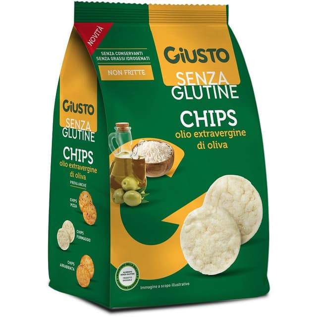 Giusto S/G Chips Olio EVO – 40 g sans gluten