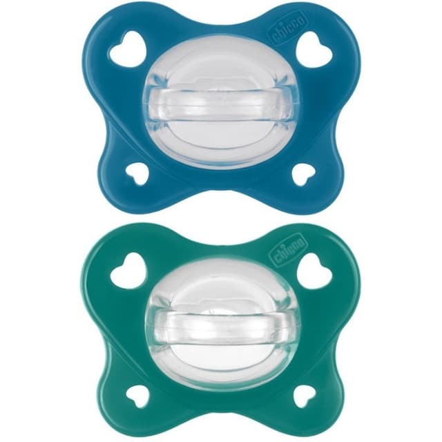 Sucettes Chicco Dual Soft 16-36 mois – Pack de 2