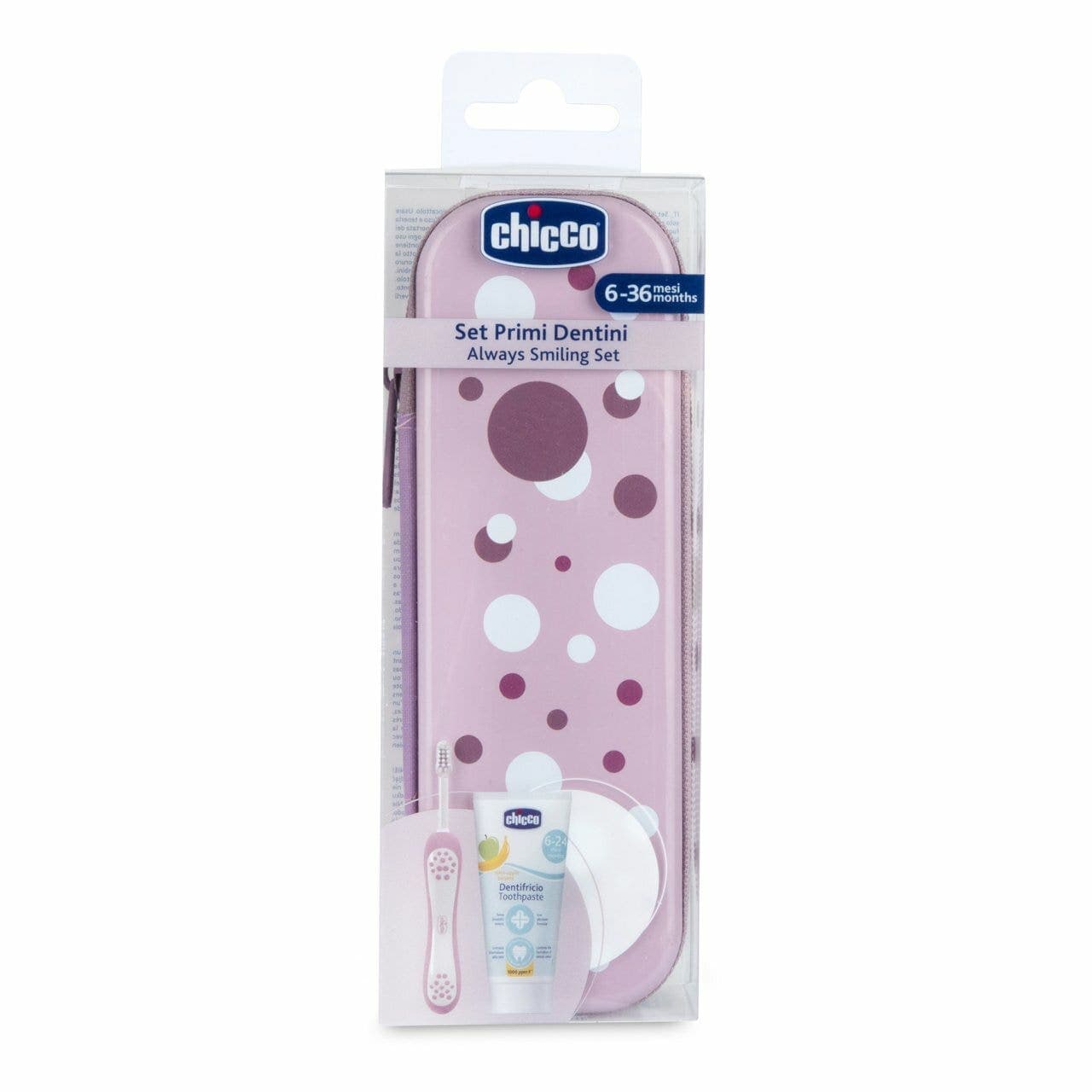 Chicco Zahnpflegeset – ab 6 Monaten, Rosa